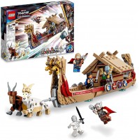 LEGO 76208 Marvel Drakkar di Thor, Giochi per Bambini, Set con Nave Giocattolo da Costruire Vichinga, Supereroi e Martello Stormbreaker, Idee Regalo